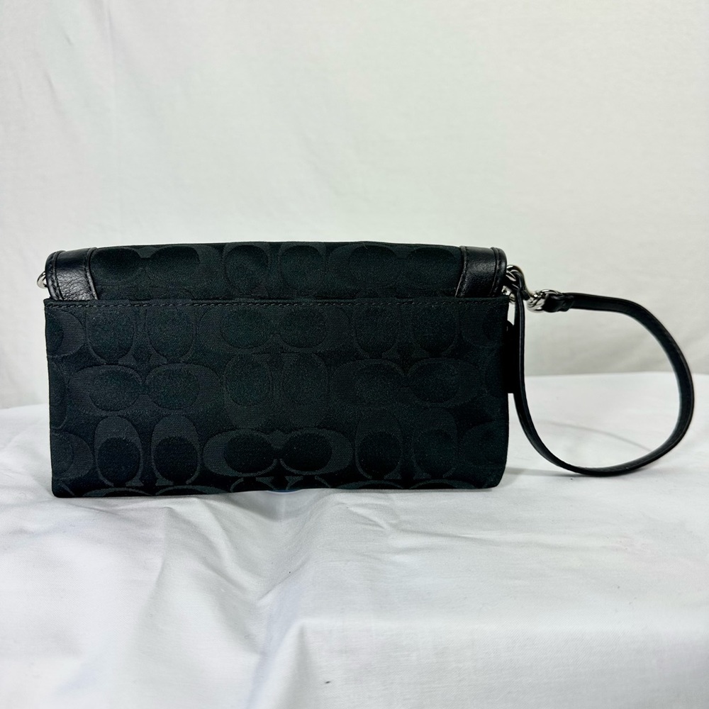 Black Coach Wristlet Purse - Picture 2 of 4